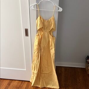 Abercombie & Fitch Yellow Maxi Dress